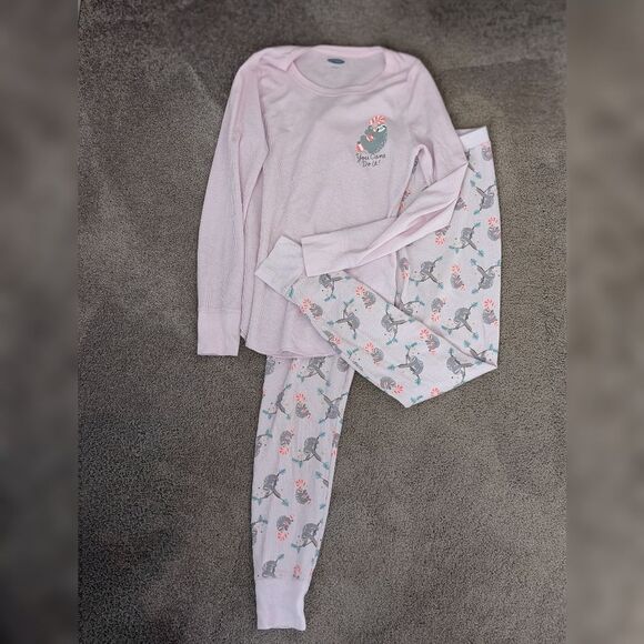 Old Navy Other - Old Navy Thermal Sloth Pajama Set Women’s Size Small Long Sleeve Top & Pants